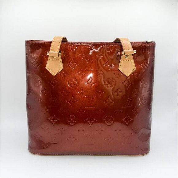 Authentic LOUIS VUITTON Monogram Vernis Houston LV Logo Patent Brentwood… - Picture 5 of 13